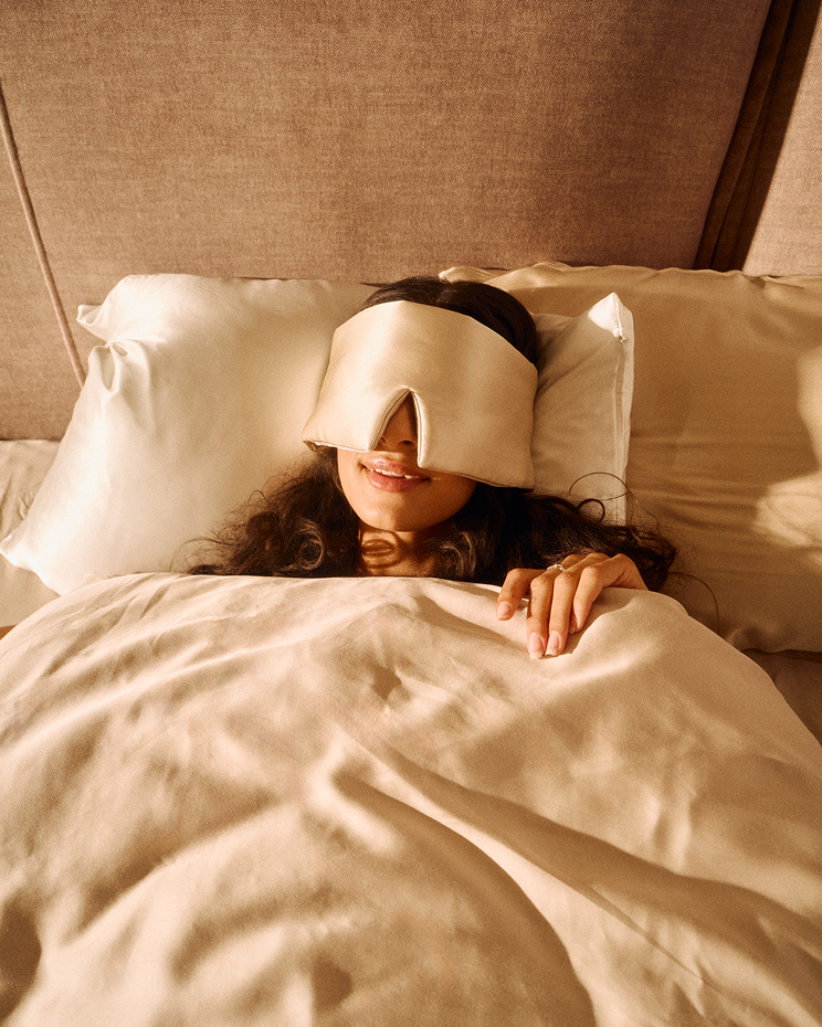 Deerforest naturaalsest siidist unemask – Champagne